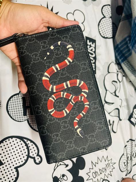 gucci kingsnake wallet serial number|Gucci wallet snake original.